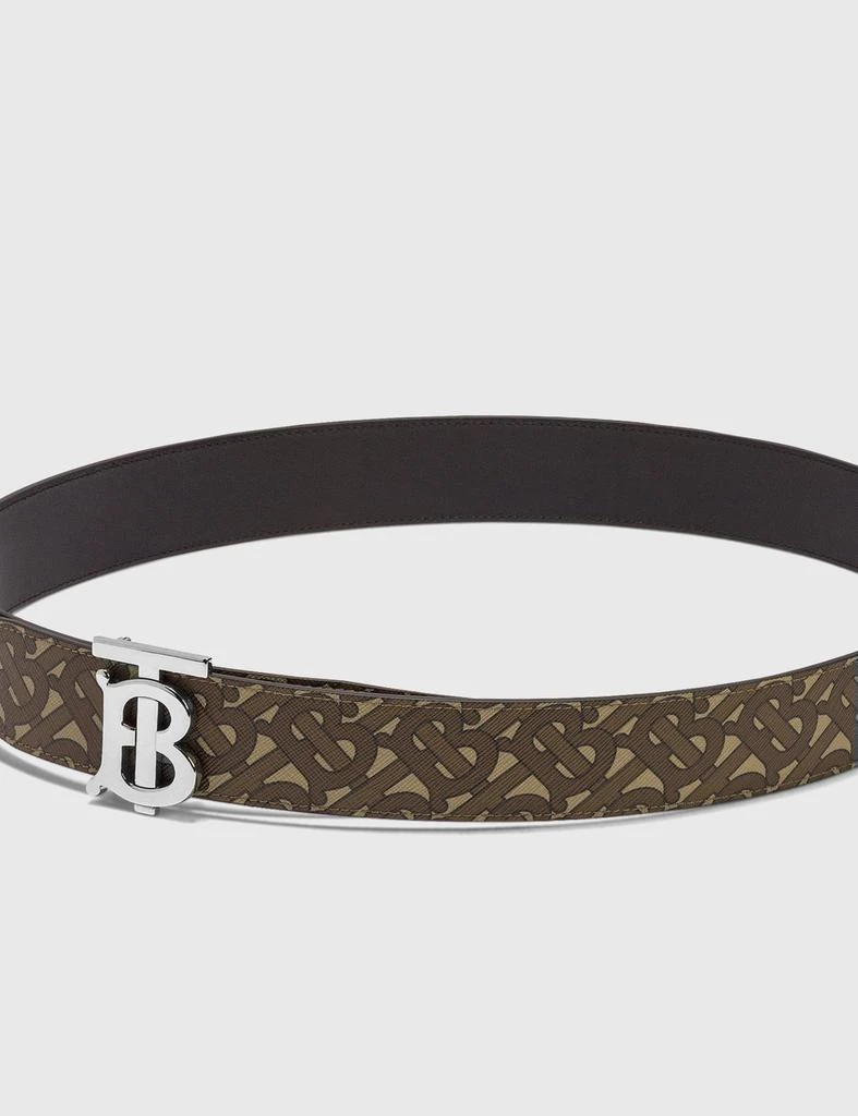 商品Burberry|Monogram Print E-canvas and Leather Belt,价格¥3697,第2张图片详细描述