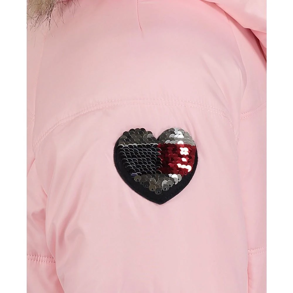 商品Tommy Hilfiger|Little Girls Longline Signature Puffer Jacket,价格¥332,第5张图片详细描述