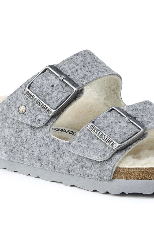 商品Birkenstock|(1015411) Arizona Wool Felt Sandals - Light Grey,价格¥340,第3张图片详细描述