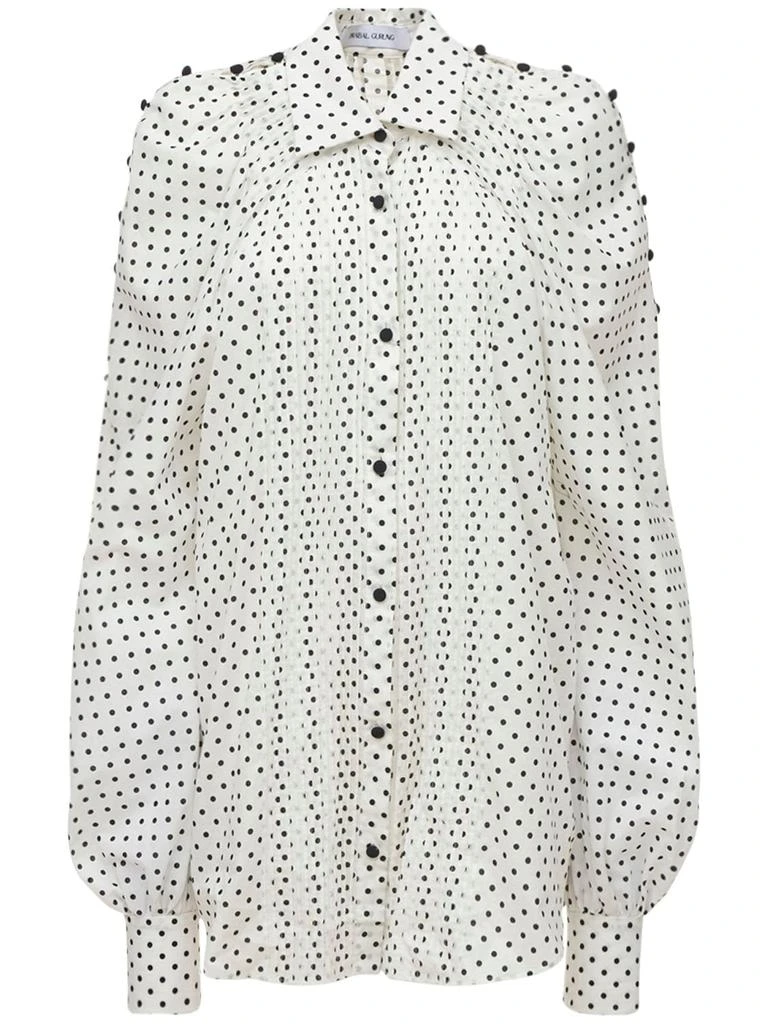 商品PRABAL GURUNG|Cotton Poplin Polka Dots Shirt,价格¥9695,第1张图片