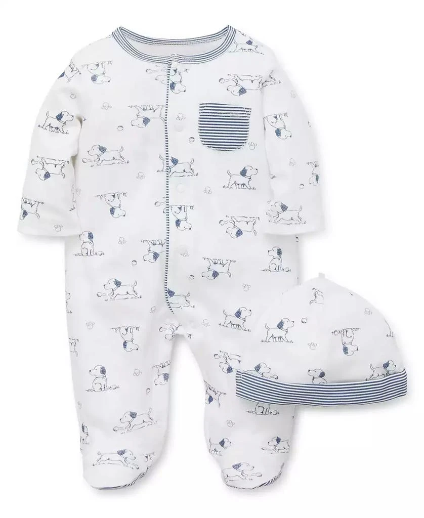 商品Little Me|Baby Boys Cotton Puppy Toile Gift Set, 6 Piece Set,价格¥375,第4张图片详细描述