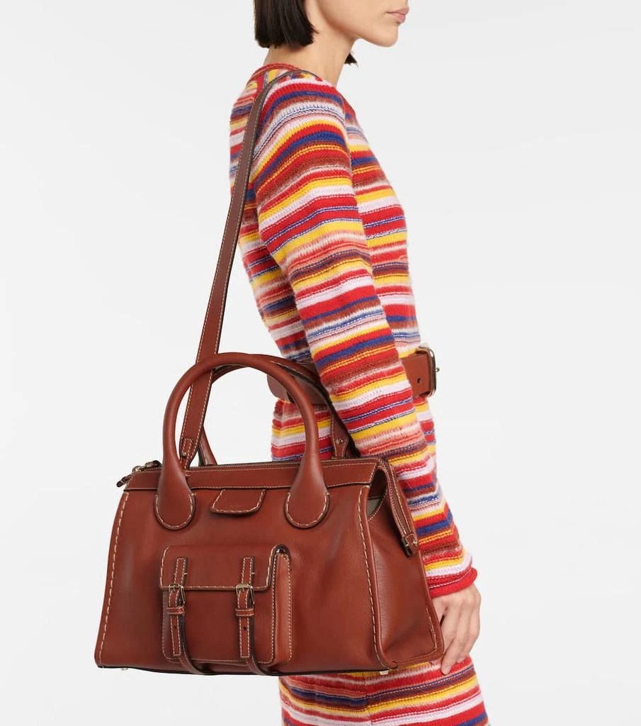 商品Chloé|Edith Medium leather tote,价格¥16872,第2张图片详细描述