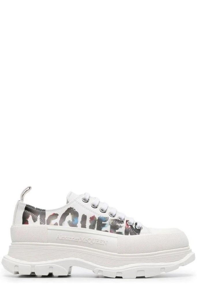 商品Alexander McQueen|Alexander McQueen Tread Slick Lace-Up Sneakers,价格¥2930,第1张图片