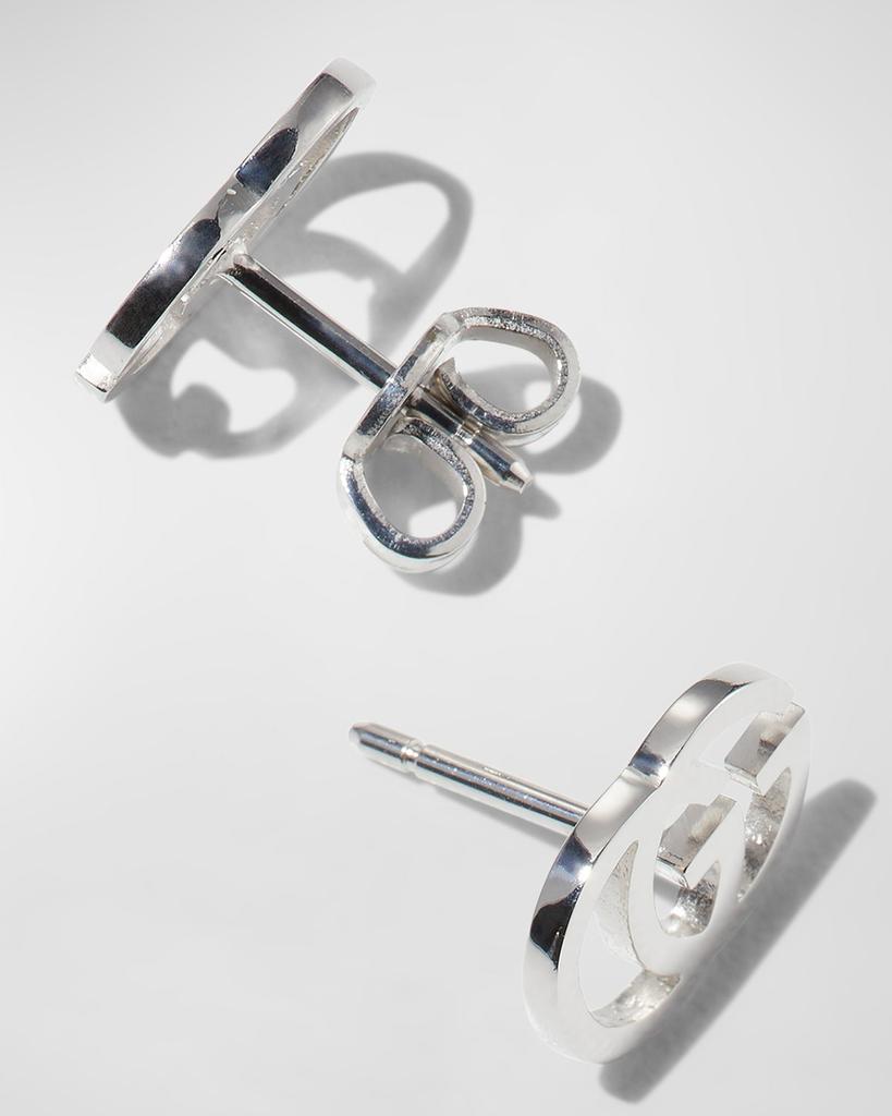 18K Gold Running G Stud Earrings商品第4张图片规格展示