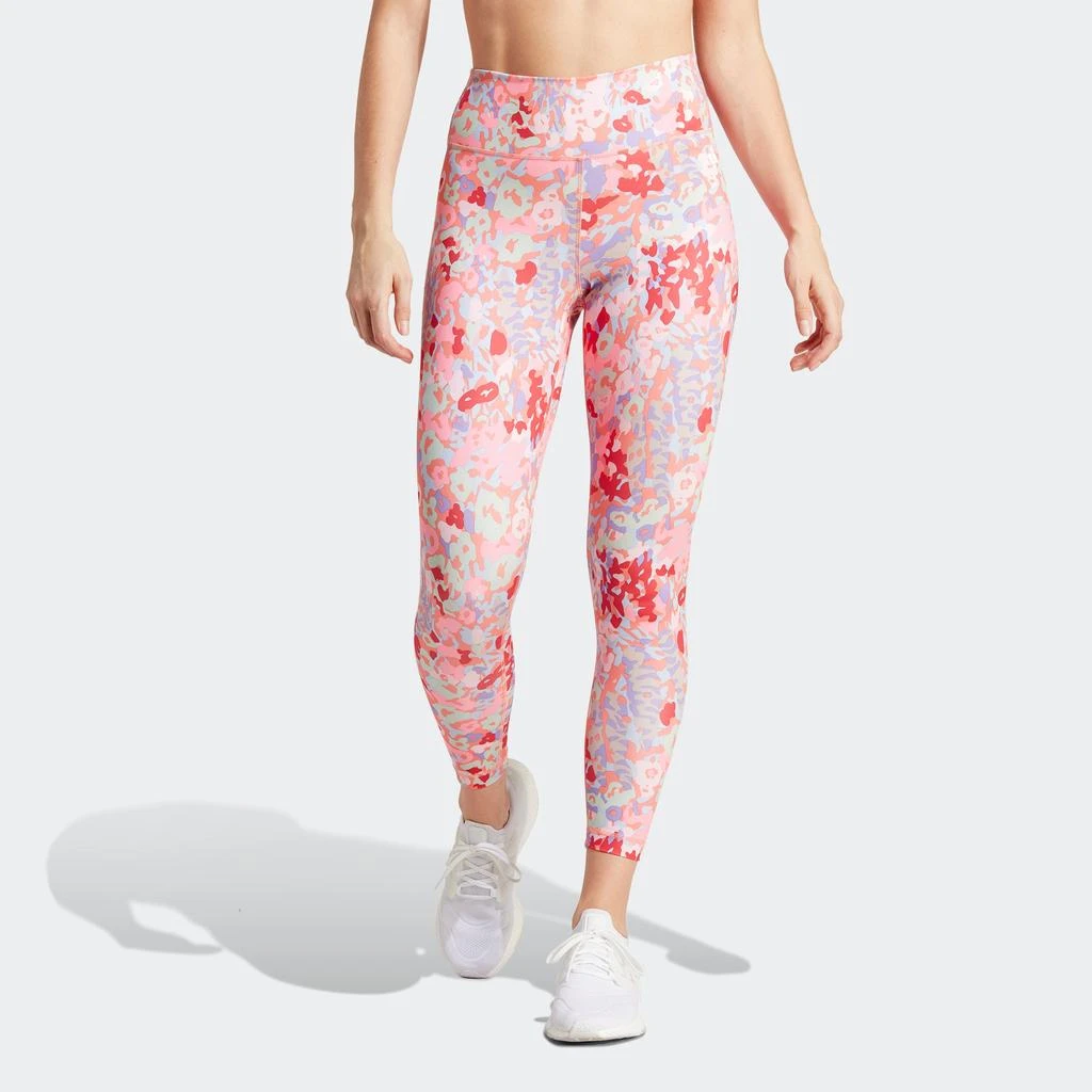 商品Adidas|Women's adidas Train Essentials Printed High-Waisted 7/8 Leggings,价格¥96,第1张图片