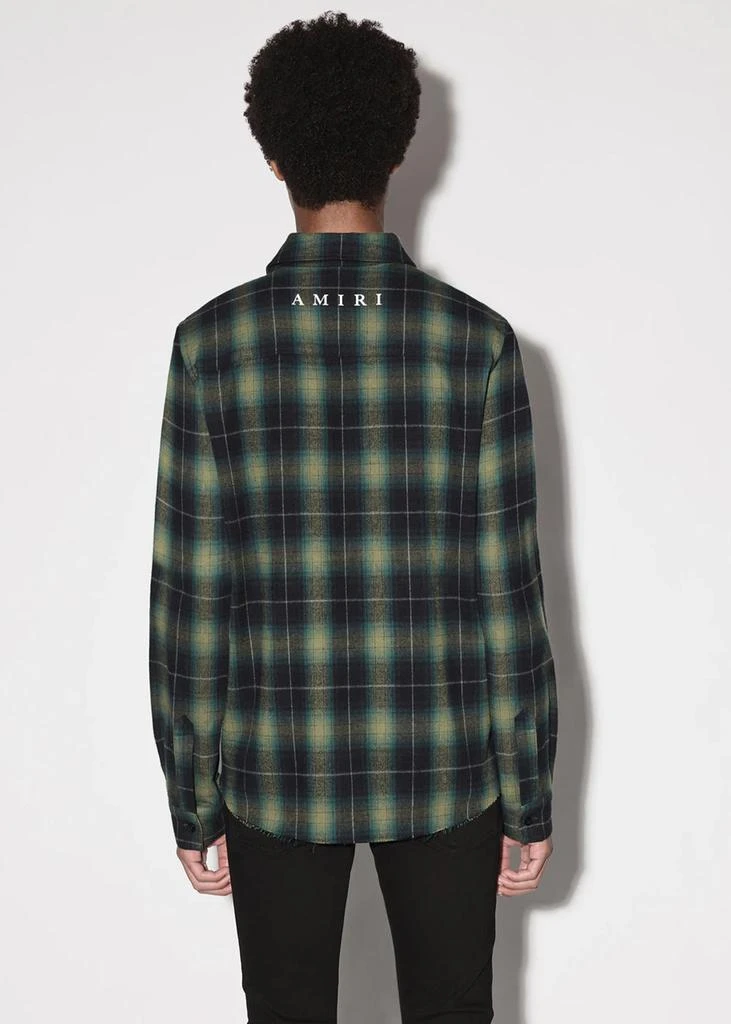 商品AMIRI|AMIRI Green Logo Flannel Shirt,价格¥3393,第3张图片详细描述