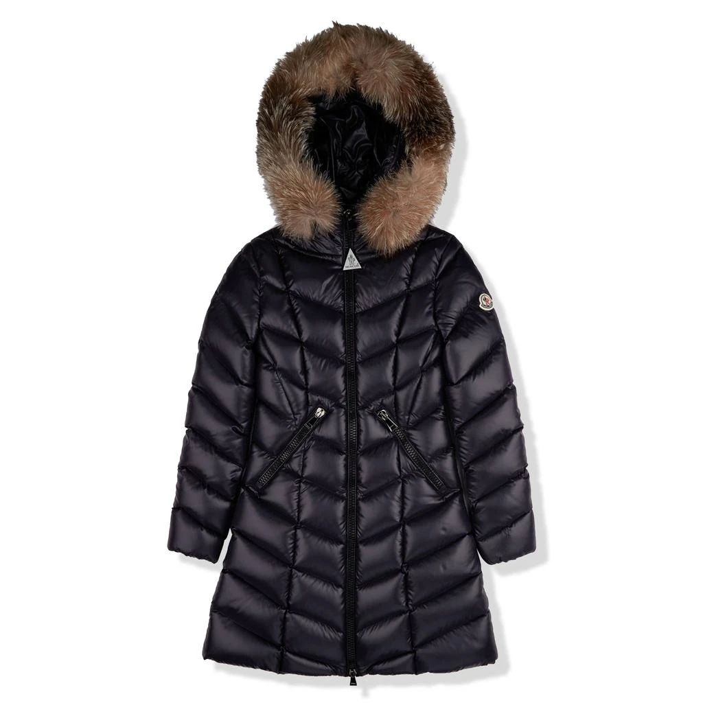 商品Moncler|Moncler Fulmarus Long Padded Down Navy Jacket,价格¥13546,第1张图片