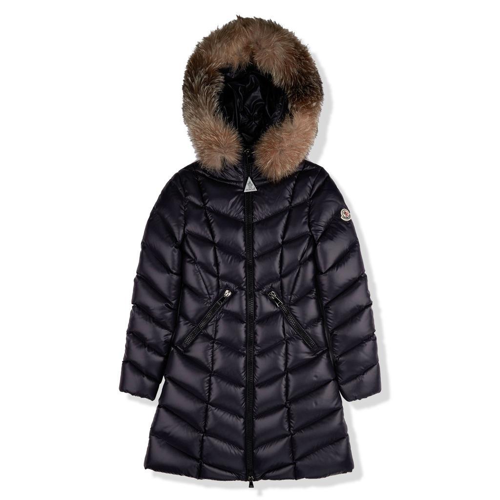 商品Moncler|Moncler Fulmarus Long Padded Down Navy Jacket,价格¥12652,第1张图片