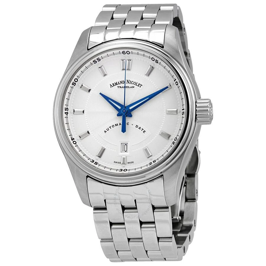 商品Armand Nicolet|MH2 Automatic Silver Dial Men's Watch A640A-AG-MA2640A,价格¥5920,第1张图片