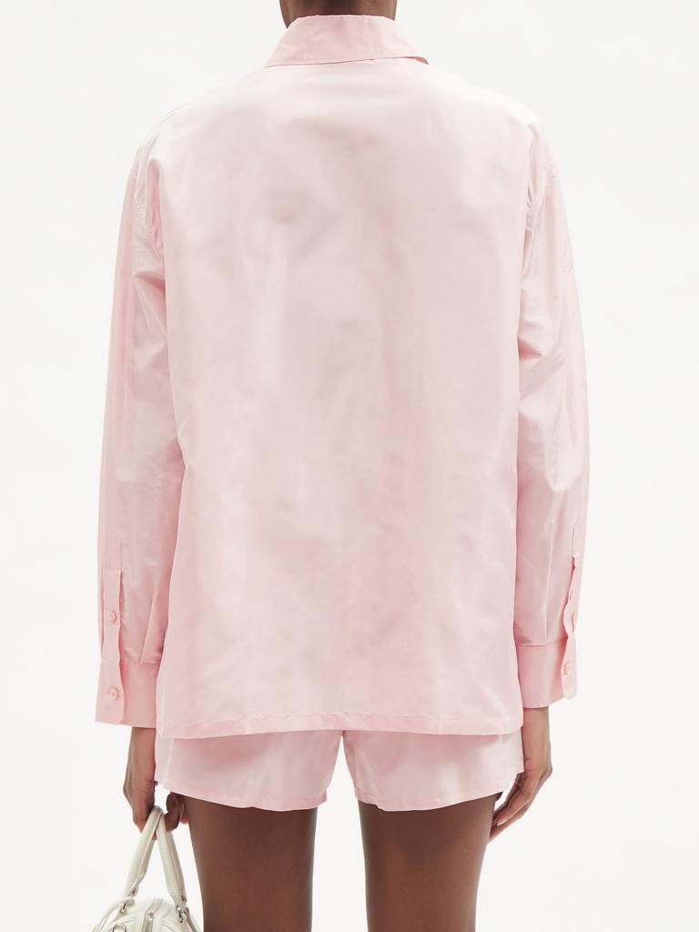 商品Prada|Flap-pocket silk-taffeta shirt,价格¥8686,第7张图片详细描述