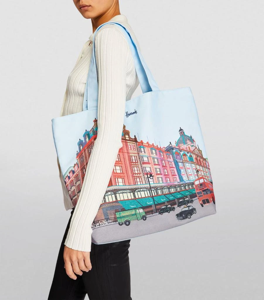 商品Harrods|Colourful Harrods Tote Bag,价格¥299,第5张图片详细描述