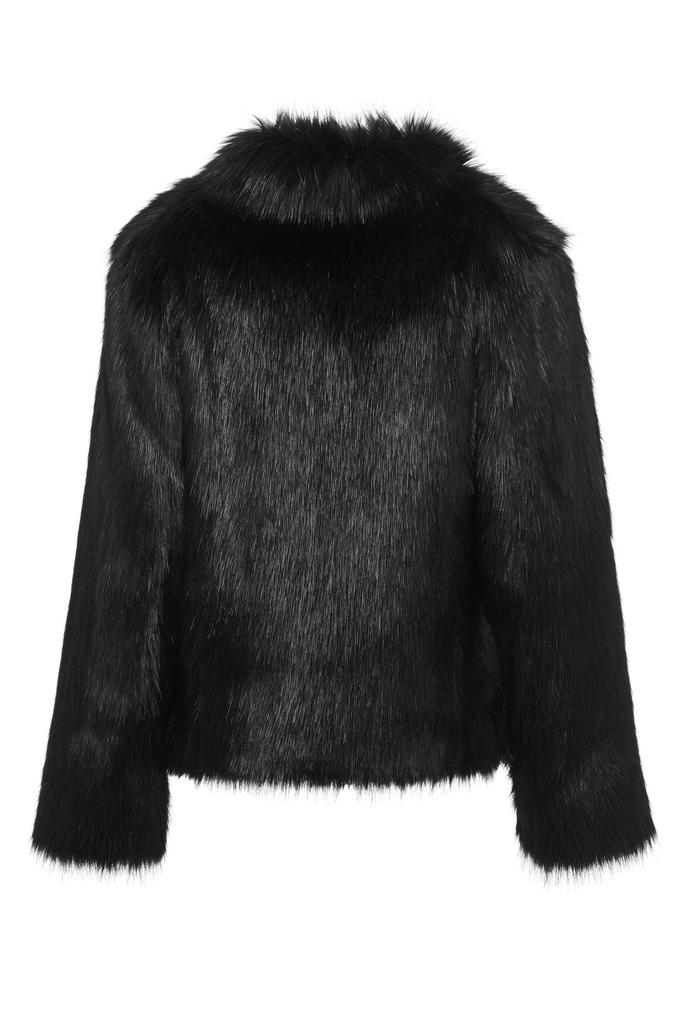 Fur Delish Jacket in Black商品第7张图片规格展示