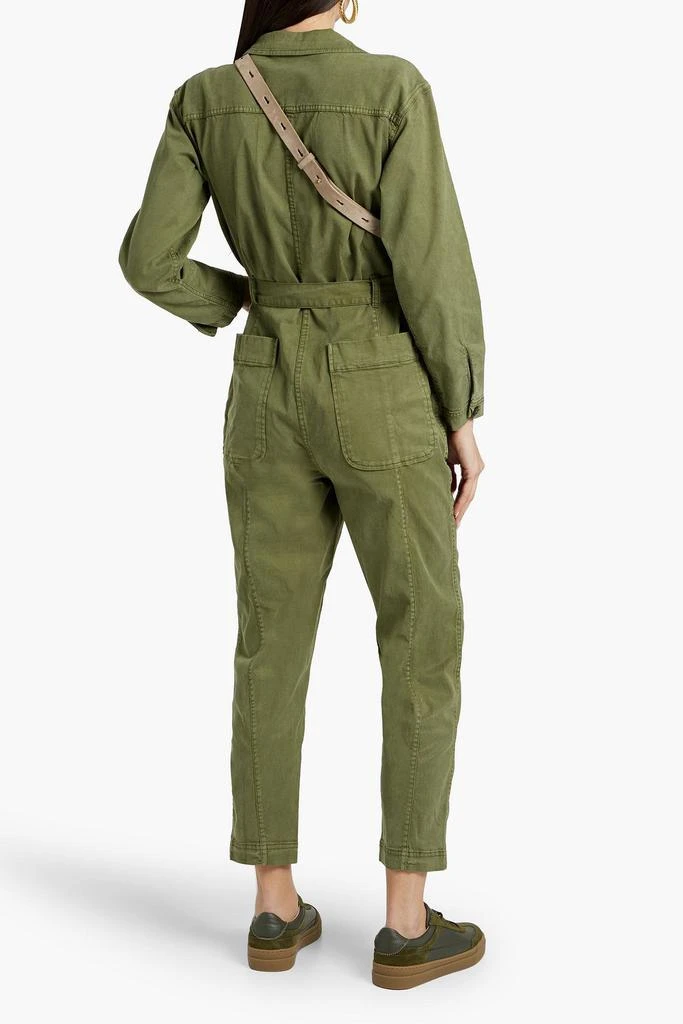 商品Alex Mill|Expedition cropped TENCEL™-blend twill jumpsuit,价格¥806,第3张图片详细描述