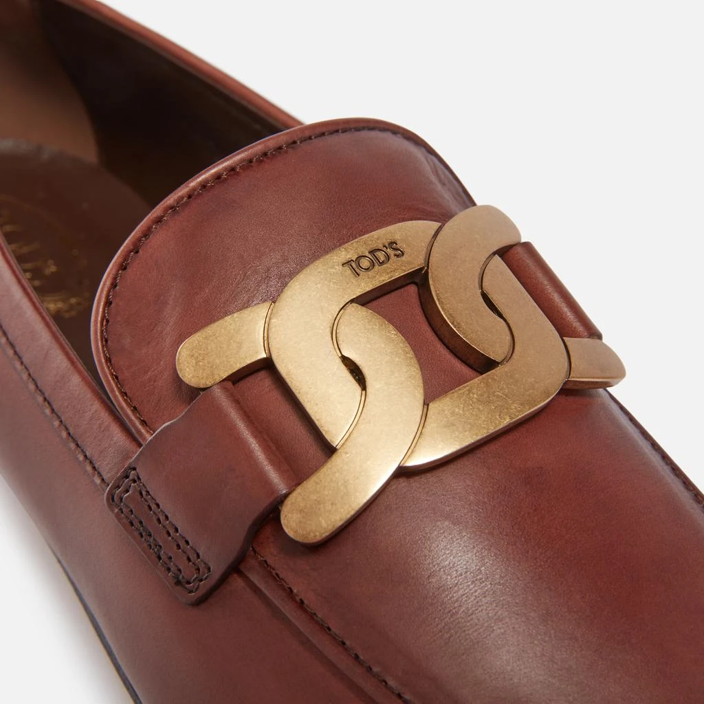 商品Tod's|Tod's Women's Chain Leather Loafers,价格¥5571,第4张图片详细描述