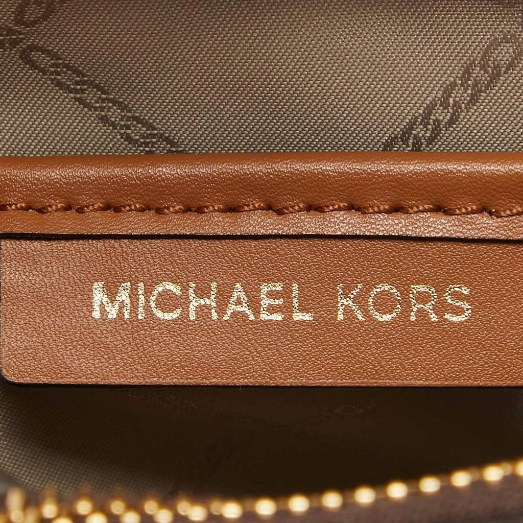 Michael Kors Brown Signature Coated Canvas and Leather Mini Rhea Backpack 商品