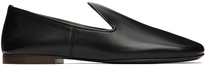 商品Lemaire|Black Lambskin Soft Loafers,价格¥1541,第1张图片