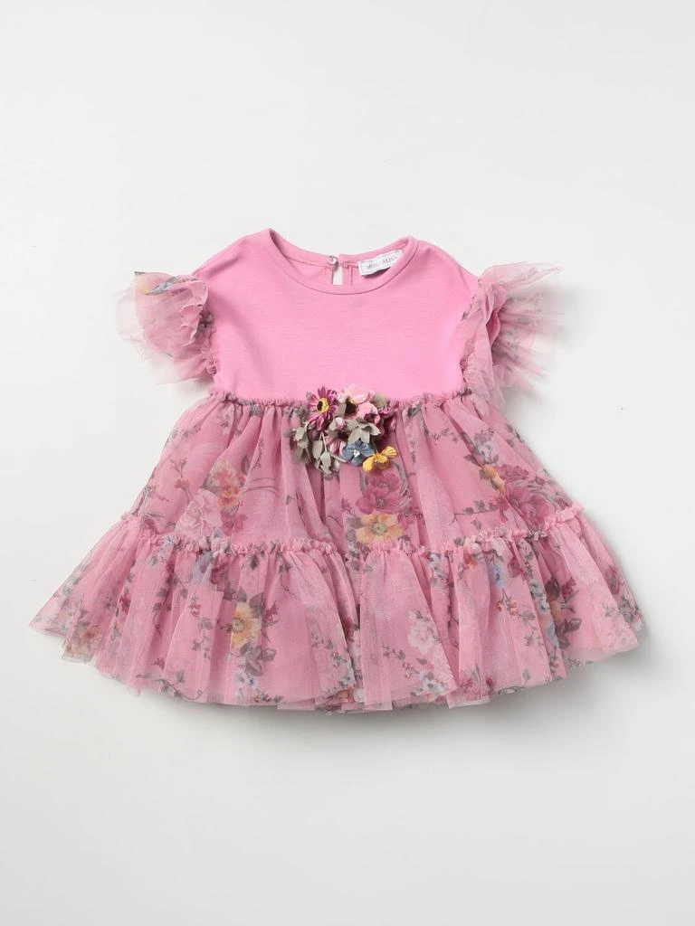 商品MONNALISA|Monnalisa dress with floral print ruffles,价格¥1033,第1张图片