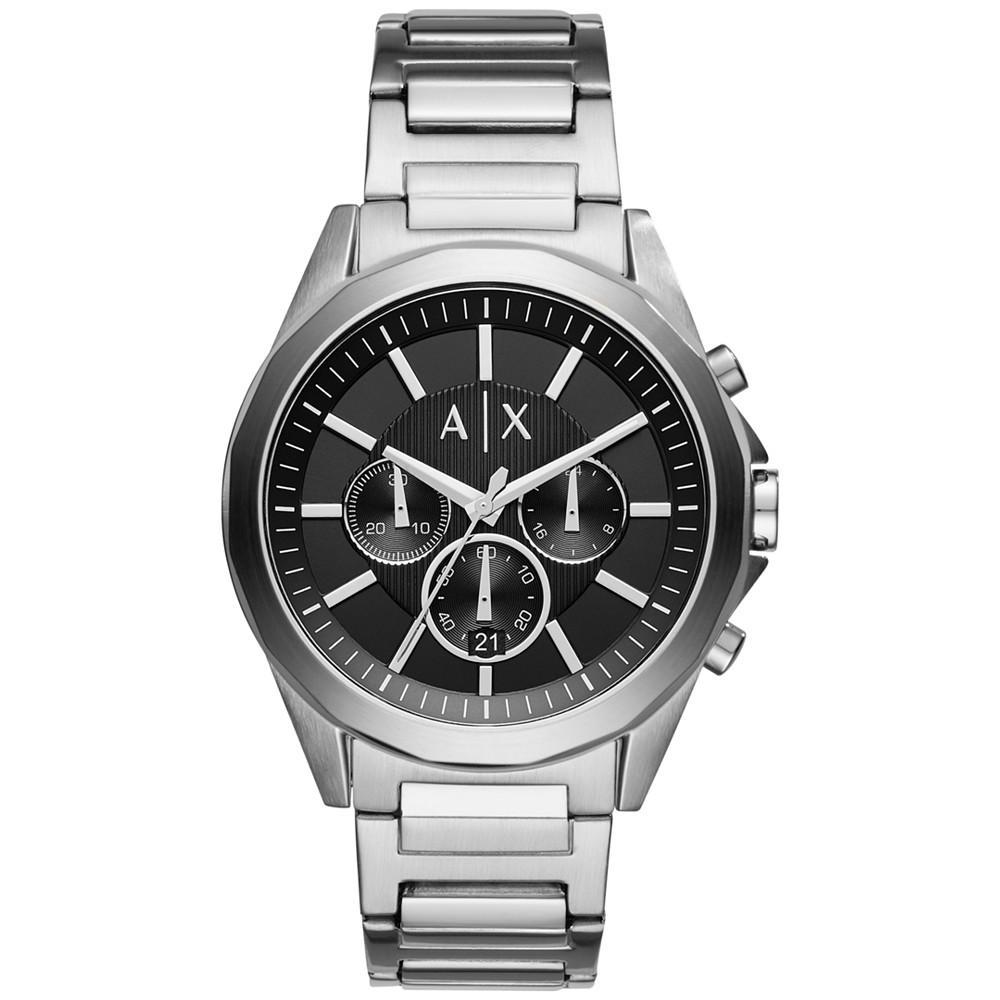 商品Armani Exchange|Exchange男式手表不锈钢手链手表AX2600,价格¥885,第1张图片