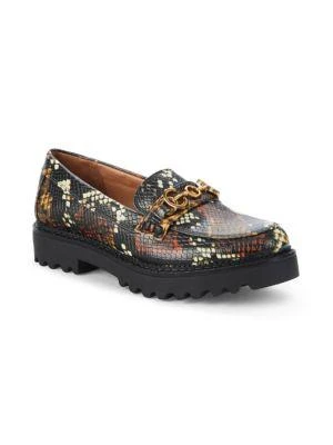 商品Sam Edelman|Deana Snakeskin-Embossed Bit Loafers,价格¥149,第2张图片详细描述