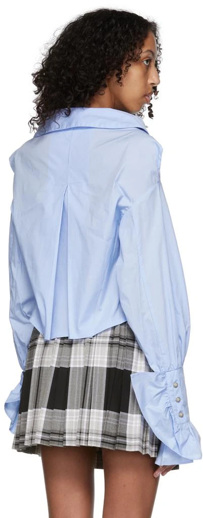 商品Charles Jeffrey Loverboy|Blue Cotton Shirt,价格¥1432,第3张图片详细描述