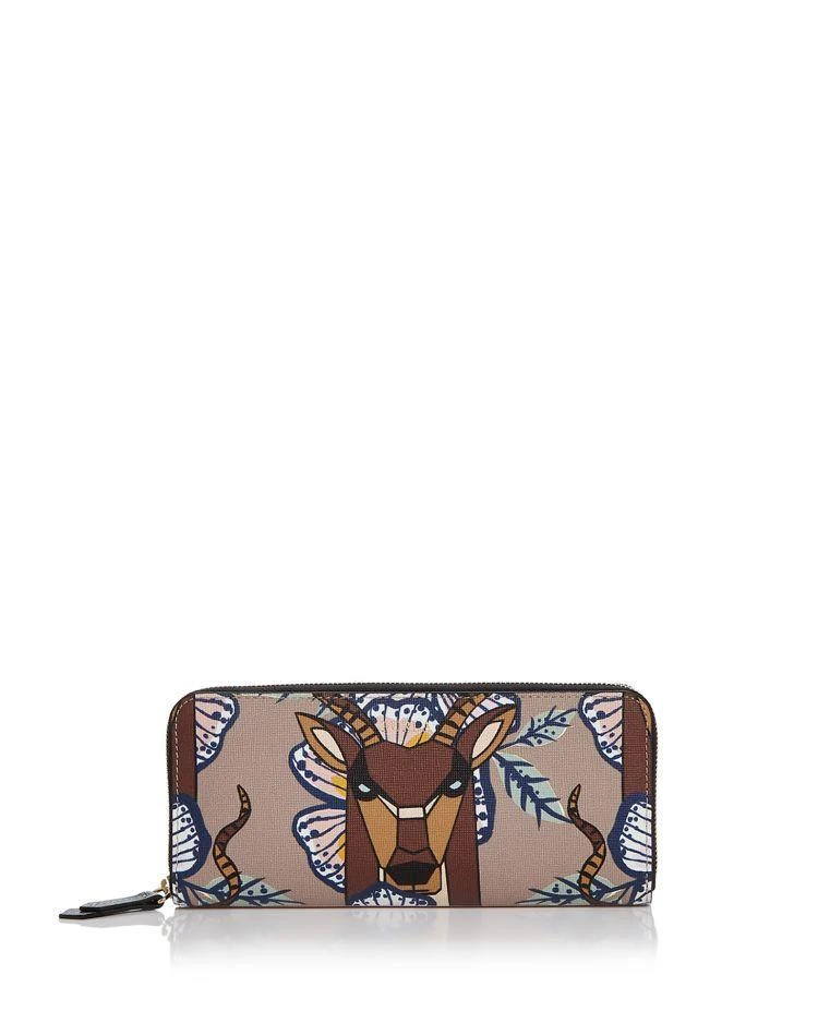 商品Furla|Gioia Zip Around Printed Extra Large Leather Wallet,价格¥932,第1张图片