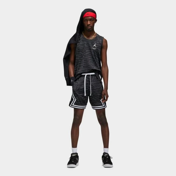 商品Jordan|Men's Jordan Dri-FIT Sport BC All-Over Print Diamond Basketball Shorts,价格¥224,第2张图片详细描述