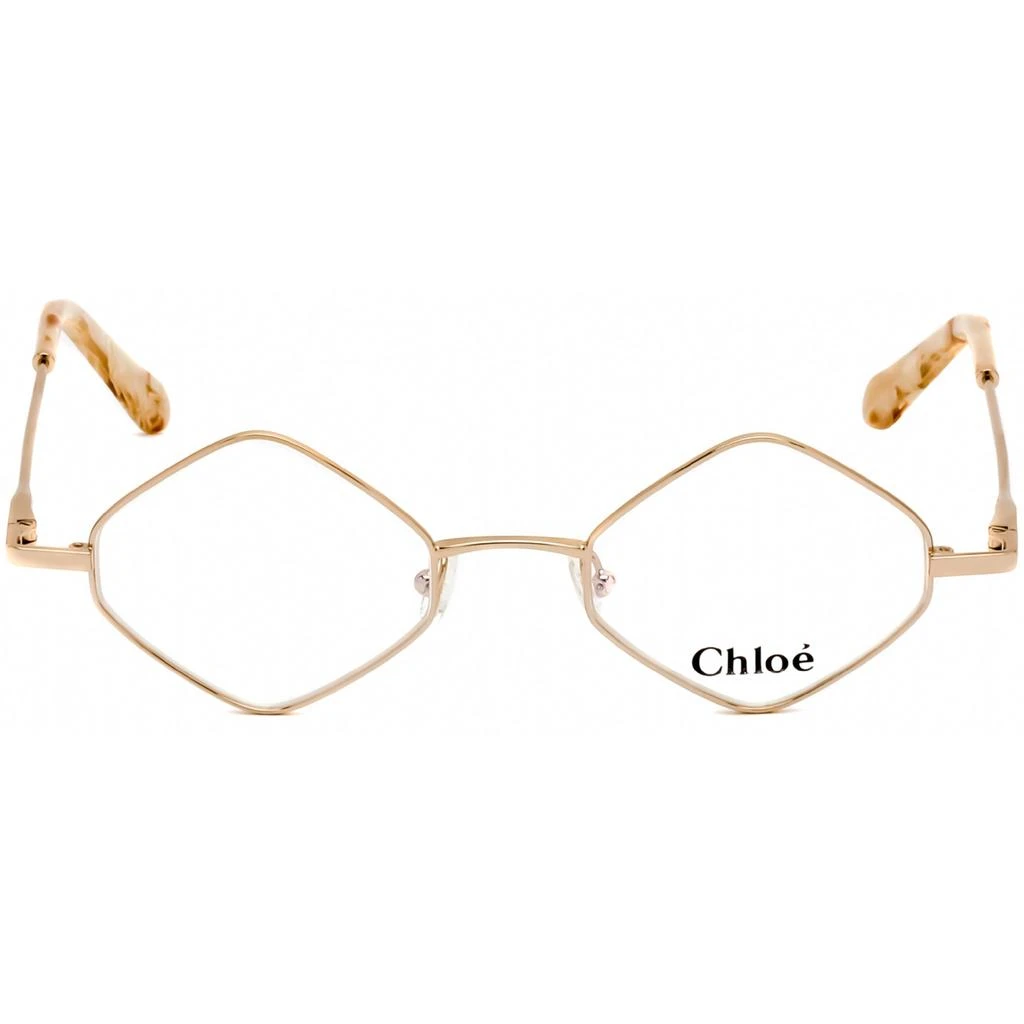 商品Chloé|Chloe Unisex Eyeglasses - Full Rim Rose Gold Geometrical Shaped Frame | CE2158 780,价格¥255,第2张图片详细描述