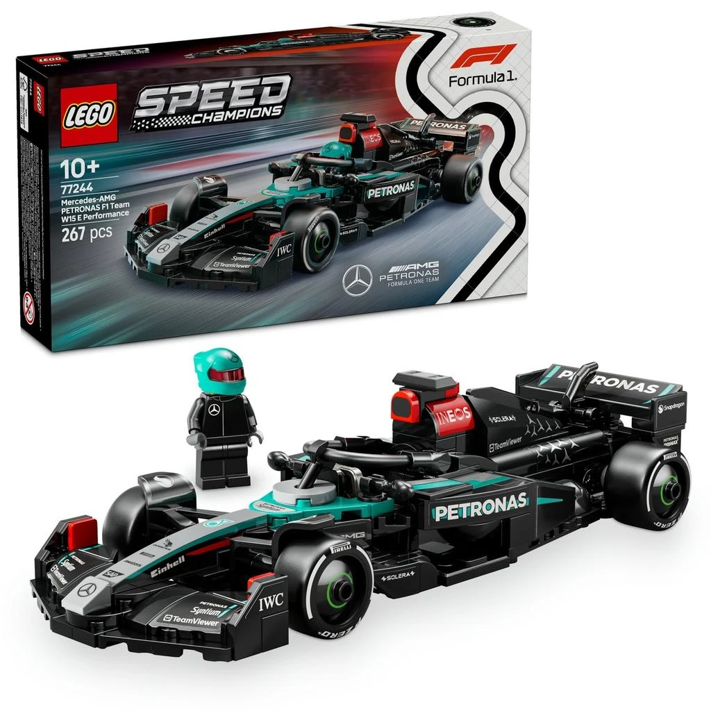 商品LEGO Speed Champions Mercedes-AMG  F1 W15 Race Car Toy 77244,价格¥258,第1张图片