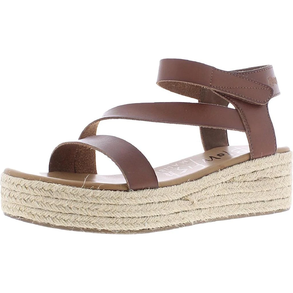 商品Blowfish|Blowfish Womens Lover Rope Vegan Leather Ankle Strap Wedge Sandals,价格¥169,第1张图片