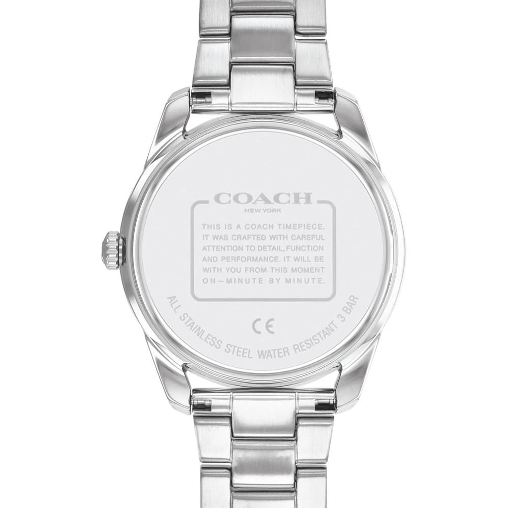商品Coach|Women’s Preston Stainless Steel Bracelet Tea Rose Watch 36mm,价格¥1574,第3张图片详细描述