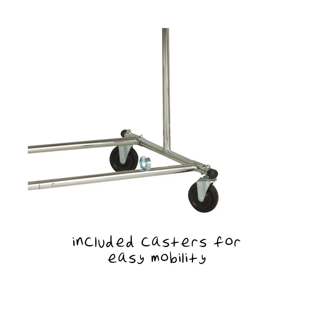 商品Honey Can Do|Expandable Chrome Garment Rack,价格¥1217,第3张图片详细描述