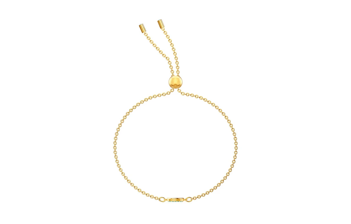 商品[国内直发] Swarovski|施华洛世奇 Luckily绿眼睛圆形恶魔之眼手链 女款 金色,价格¥446,第5张图片详细描述