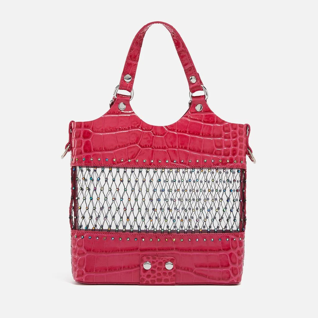 商品Vivienne Westwood|Vivienne Westwood Roxy Embellished Mesh and Leather Tote Bag,价格¥1678,第3张图片详细描述