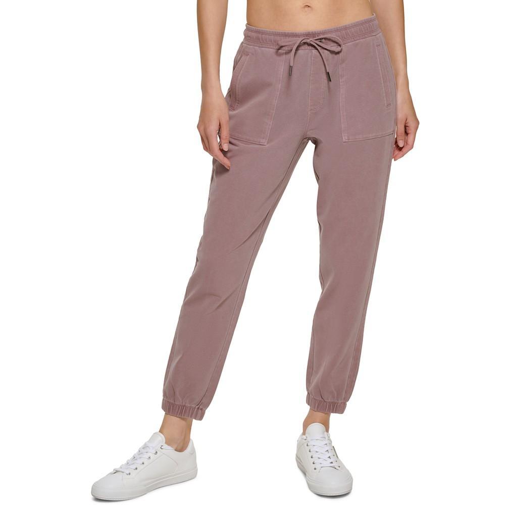 商品Calvin Klein|Women's Garment Dye Smocked Waist Joggers,价格¥401,第1张图片