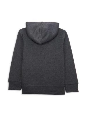 商品Nautica|Boy’s Logo Heathered Zip Hoodie,价格¥185,第2张图片详细描述