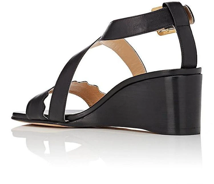商品Chloé|Scallop-Detailed Wedge Sandals,价格¥2010,第3张图片详细描述