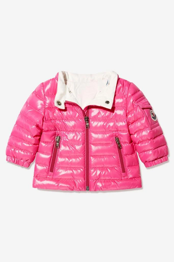 商品Moncler|Moncler Enfant Baby Girls Down Padded Paulas Jacket in Pink,价格¥3264,第1张图片