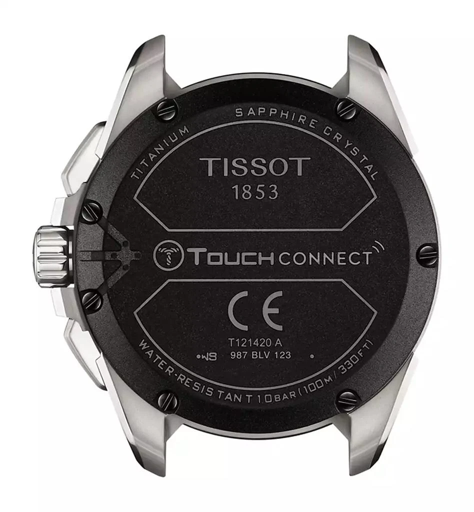 商品Tissot|Men's Swiss T-Touch Connect Solar Black Rubber Strap Smart Watch 48mm,价格¥8190,第3张图片详细描述