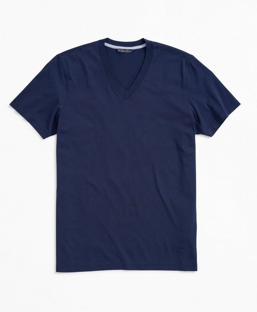 商品Brooks Brothers|Washed Supima® Cotton V-Neck T-Shirt,价格¥155,第1张图片