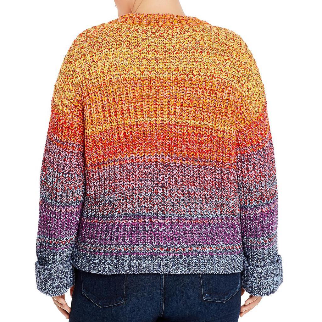 商品AQUA|Aqua Womens Plus Marled Comfy Crewneck Sweater,价格¥76,第4张图片详细描述