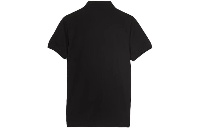 商品[国内直发] Tommy Hilfiger|高尔夫穿搭美式复古Polo领纯色纽扣短袖Polo衫 男款 黑色,价格¥488,第3张图片详细描述