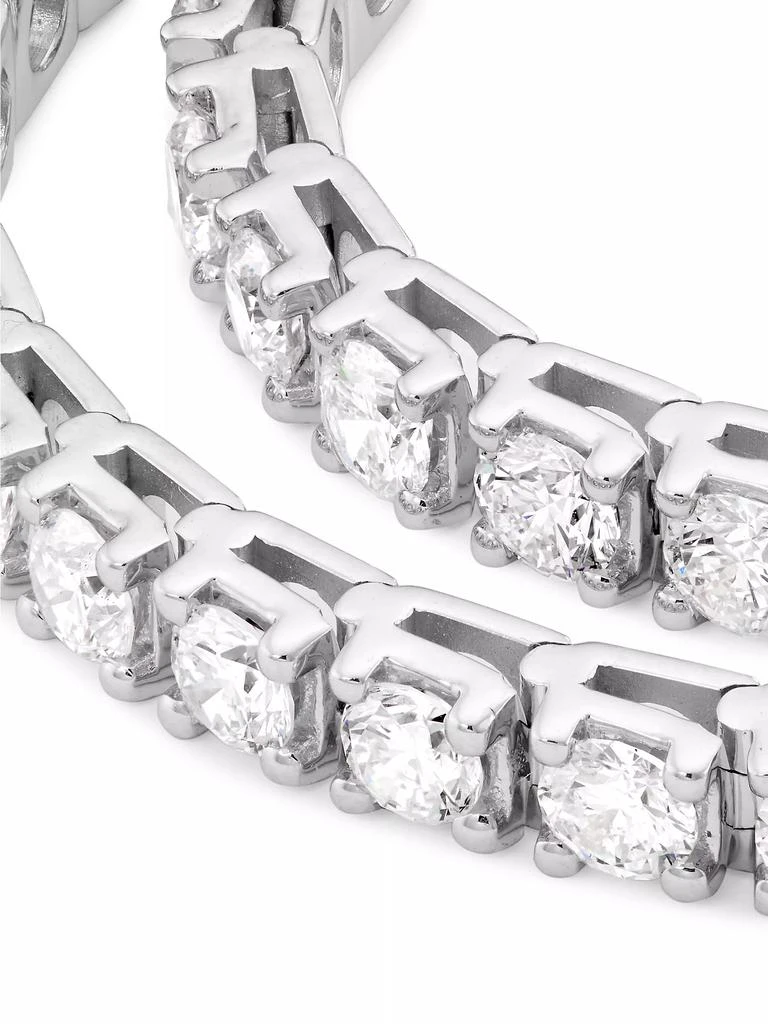 商品Saks Fifth Avenue Collection|14K White Gold &amp; 8 TCW Lab-Grown Diamond Tennis Bracelet,价格¥73853,第4张图片详细描述