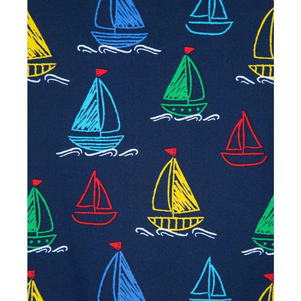 商品Little Me|Baby Boys Boat Long Sleeve Rash Guard Swimsuit,价格¥268,第3张图片详细描述
