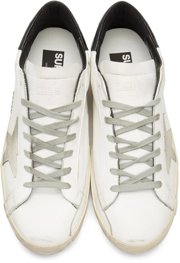 商品Golden Goose|White & Black Superstar Sneakers,价格¥2943,第5张图片详细描述