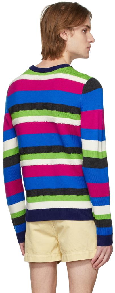 Multicolor Merino Wool Striped Sweater商品第3张图片规格展示