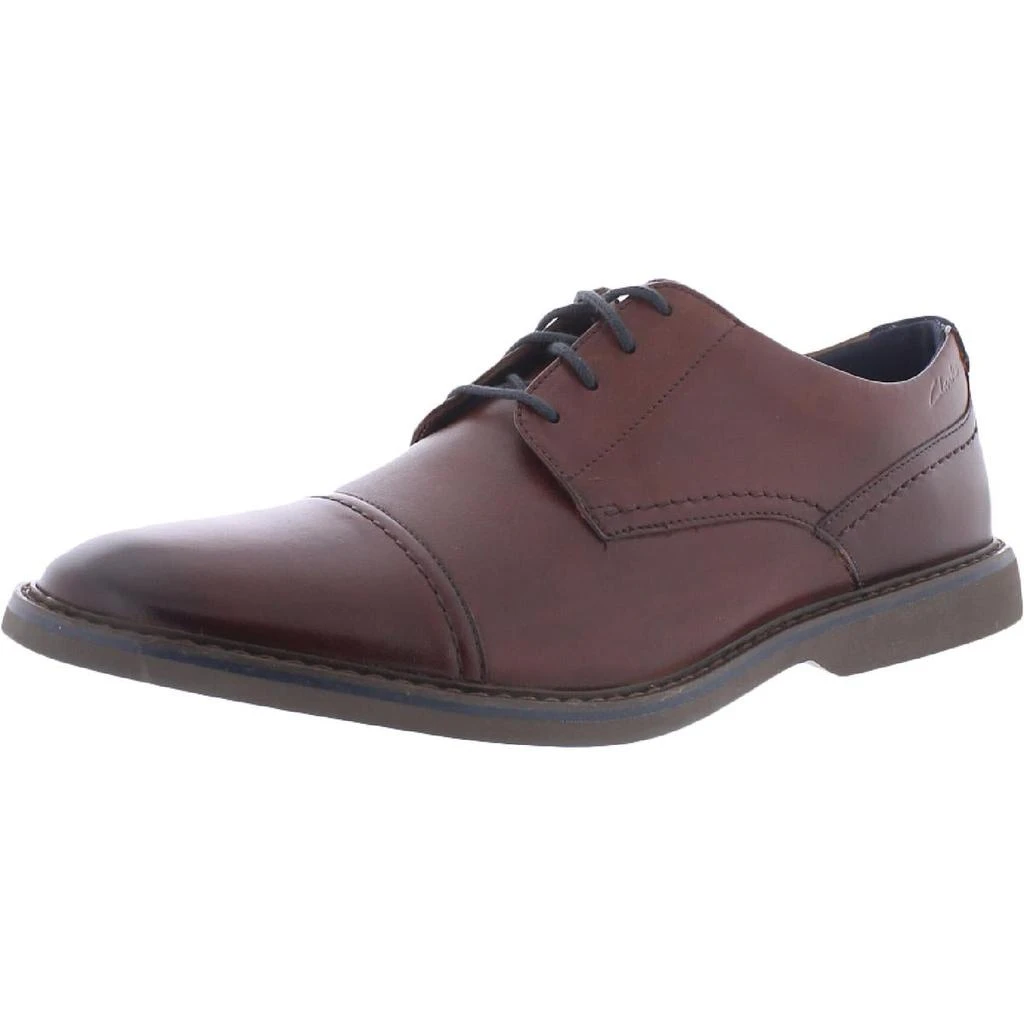 商品Clarks|Clarks Mens Atticus LT Cap  Leather Breathable Derby Shoes,价格¥128,第1张图片