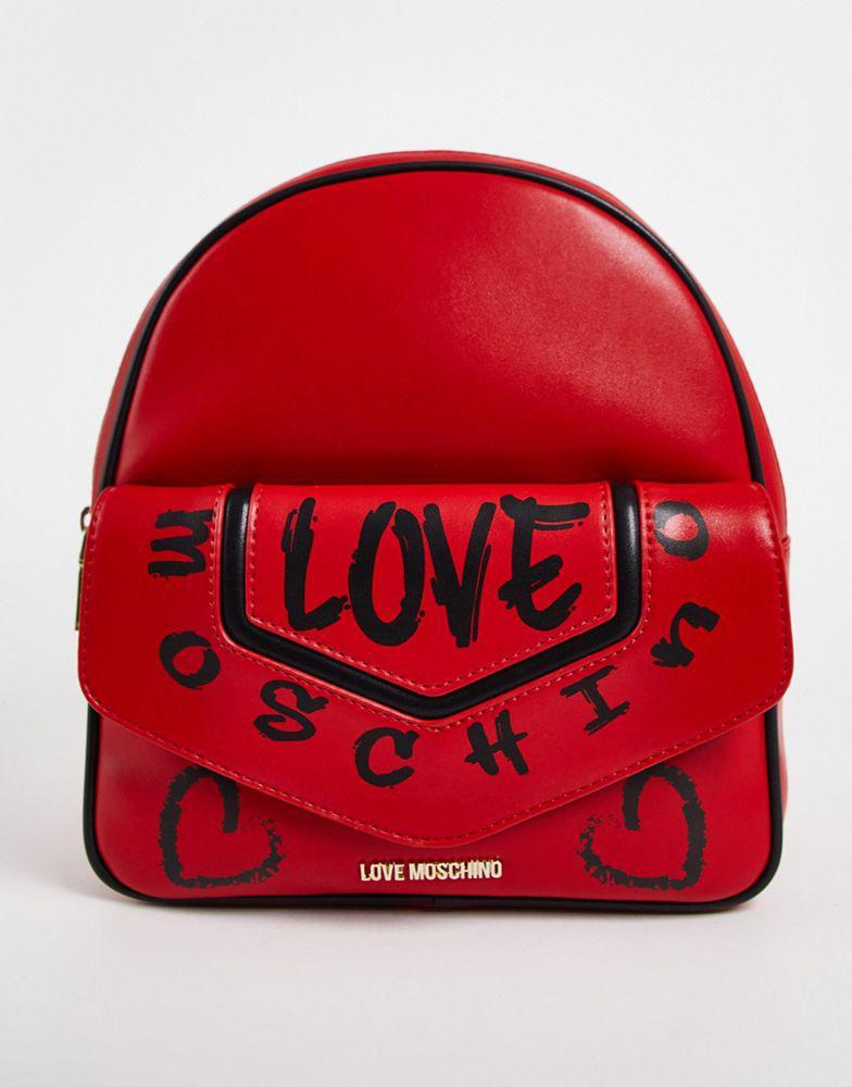 商品Moschino|Love Moschino logo backpack in multi,价格¥1040,第1张图片