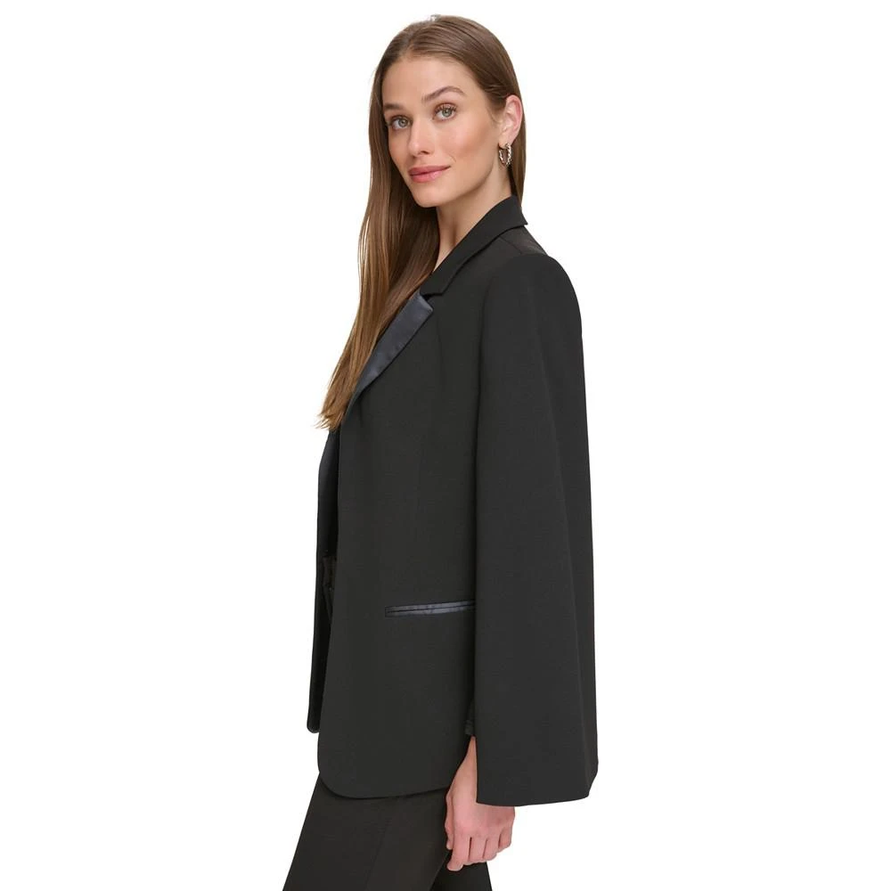 商品DKNY|Women's Open Front Tuxedo Cape Jacket,价格¥150,第3张图片详细描述