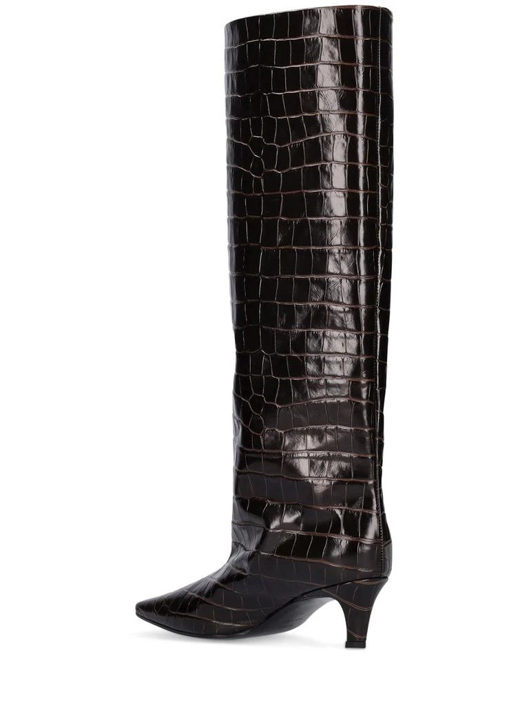 商品Totême|50mm The Wide Shaft Leather Tall Boots,价格¥8339,第3张图片详细描述