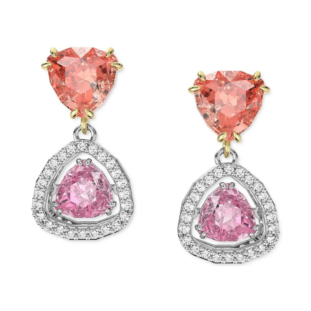 商品Swarovski|Two-Tone Crystal Millenia Drop Earrings,价格¥868,第1张图片